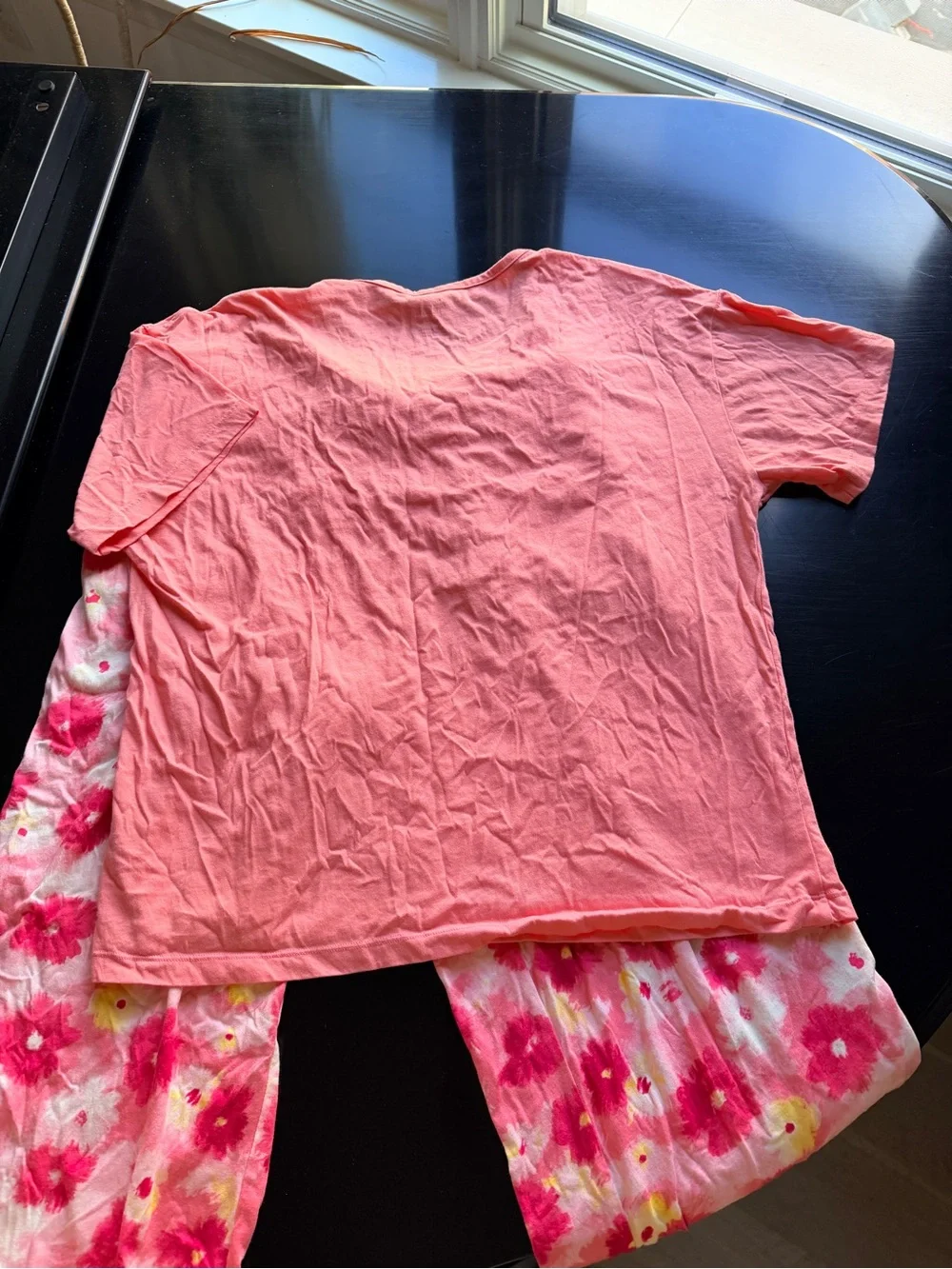 Felina Pink Floral Short Sleeve Pajama Set